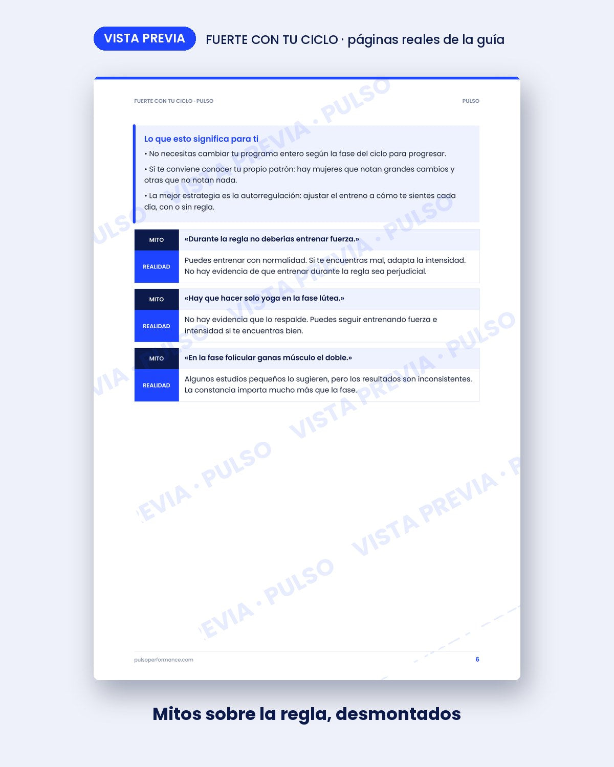 Vista previa de FUERTE CON TU CICLO: mitos sobre la regla